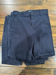 Boys Uniform-2 Navy Pants/5 Navy Shorts Size 12 Husky Children’s Place GUC