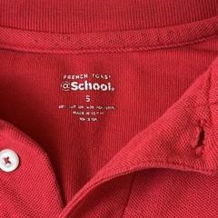 French Toast Polo Shirt Boys Small Red @School Short Sleeve Uniform Top Kids