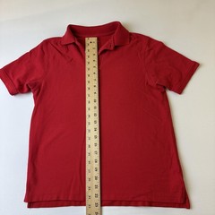 French Toast Polo Shirt Boys Small Red @School Short Sleeve Uniform Top Kids