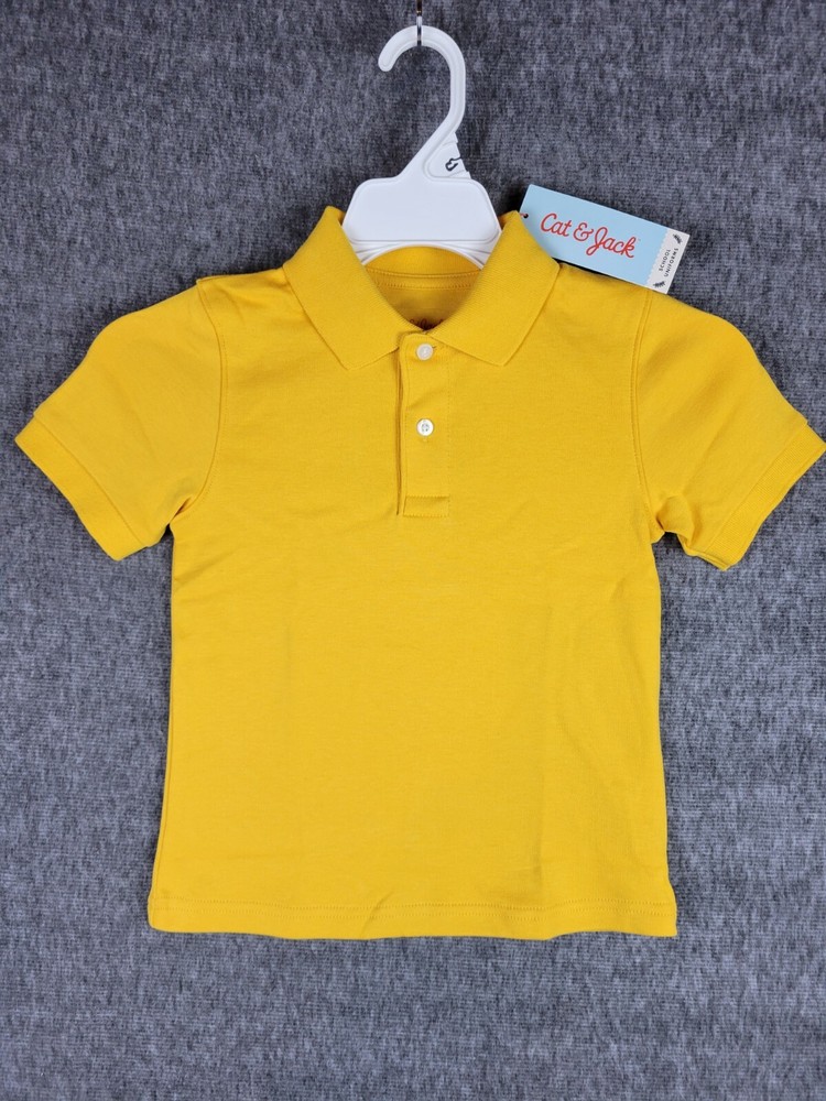 Yellow Cat & Jack School Uniform Shirt 3T
