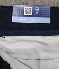 Boys 14 Husky Relaxed Navy Uniform Pants With Tags