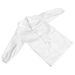 Children’s White Lab Coat for Party Science Costume Soft Breathable Long Sleeve