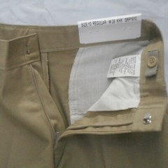 Boys Khaki Pirma Press Adjustable Waist Uniform Shorts Size 10