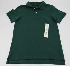 Boys Blue Polo Shirts School Uniforms Navy Green Size XS S M L XL XXL Cotton