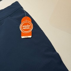 Wonder Nation Boys School Uniform Stretch Performance Shorts Navy Size 16 Husky