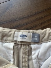 School Uniform Shorts and pants, Khaki/Beige and navy blue, Sizes 8, 10, 12, 14