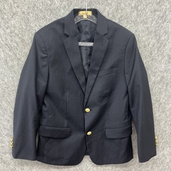 Dillards Class Club Boys Two Button Blazer Size 10 Navy Blue Classic