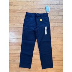 Cat & Jack Boys Navy Blue School Uniform Straight Fit Chino Pants Size 12 NWT