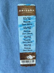 NEW Arizona Boys Medium Size 10/12 Polo Style Shirt Short Sleeve Light Blue