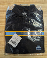 Universal School Uniform Unisex 4/4T Cotton Blend Long Sleeve Black Polo Shirt