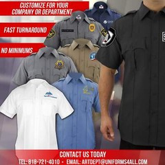 Polycotton Long Sleeve Uniform Shirt