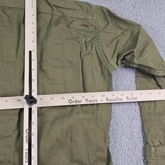 Vintage Boy Scouts Of America Uniform Shirt Hat Boys Medium Green Twill Patches