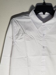SOLOCOTE Boys White Dress Shirt Long Sleeve Uniform Blouse Formal Size 11-12Y