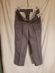 NWT A+ Easy Care Boys Grey School Uniform Pants Size 27×22.5 Husky Large 14