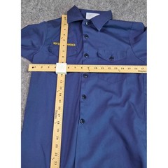 Boy Scouts of America Uniform Shirt Youth LG Navy Blue Long Sleeve Button Down