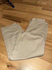 NWOT George Adj Waist Pants Khaki Tan Size 14 H Husky School Uniform