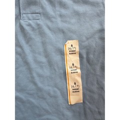 Cat & Jack Boys Light Blue Short Sleeve School Uniform Polo Shirt S 6/7 New