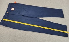 Wonder Nation School Uniform Pants Size 16 Husky Navy Adjust Waist Reinforce NEW