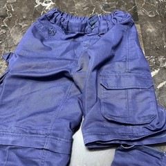 Boy Cub Scouts BSA Switchback Convertible Cargo Pants Size 14 Blue Uniform Zip