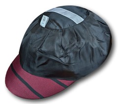 Maroon & Navy Blue Venetian Stripe Wool Worsted School Uniform / Rowing Cap