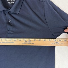 IZOD Polo Shirt Boys 18-20 Blue Uniform Short Sleeve Knit Schoolwear Regular Fit