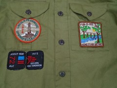 Vintage Boy Scouts of America Shirt Youth 12.5 Olive Green Official Sanforized