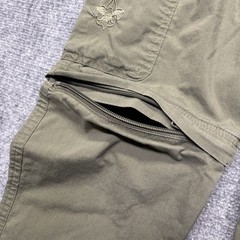 Boy Scouts Of America Cargo Pants Youth 8 Green Switchback Convertible Unhemmed