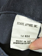 BOY’S BLUE CHINO SCHOOL UNIFORM SHORTS – SIZE 14 ADJUSTABLE WAIST