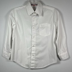 French Toast Boys Size 8 White Long Sleeve Button Dress Shirt Uniform Wedding M