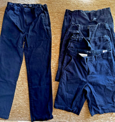 Kids Navy Shorts and Pants for camp or school uniform – Size 14