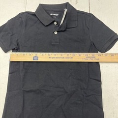 Old Navy Black Jack Uniform Pique Short Sleeve Polo Boys Size Small NEW