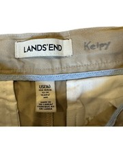 Lands’ End Boy’s Khaki Chino Uniform Pants Size 16 GUC
