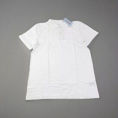 Cat & Jack Boys Size L 14 Husky School Uniform Polo Shirt Collar White