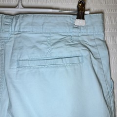 Boys Flat Front Shorts Sz 14 Light Blue Adjustable Waist Uniform NWT