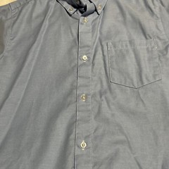 French Toast Size 14 Short Sleeve Button Down Uniform Shirt Light Blue (#11)