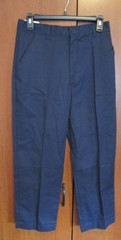 New Real School Uniform Pants Sz 14 Husky Navy Cotton Poly Waist 28 Inseam 25.5