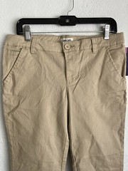 Cherokee Kids Cotton Twill Adjustable Waist Uniform Pant, Size 16