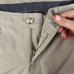 IZOD Pants Boys 12 Beige School Uniform Adjustable Waist Stretch Chino