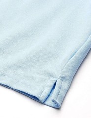 Nautica Young Men Uniform Short Sleeve Double Pique Polo L (38-39) Light Blue