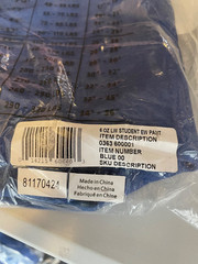 6 oz. Lightweight Student Uniform Gi Pants Kids Size 00 Blue Martial Arts NWOT