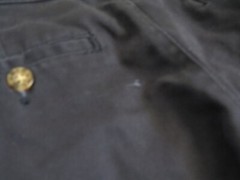 GEORGE BRAND PLEATED FRONT ADJ. WAIST NAVY PANT-SIZE 10 SLIM