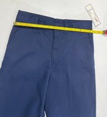 George Boys Cotton Blend Dark Navy Blue Straight Fit School Uniform Pants 16