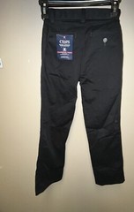 Chaps Boys School Uniform Size 10 Slim Black Dress Pants Pant NEW W/tag