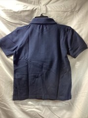 Premium Wear Kids School Uniform Polo Shirt Boys Sz S 7/8 Navy Blue Short Sleeve