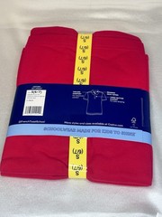 2pk French Toast Polo Pique Short Sleeve School Uniform Boys Sz S 6/7 red