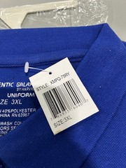 GALAXY BY HARVIC UNIFORM GALAXY BY HARVIC UNIFORM POLO SHIRT BLUE SIZE 3XL