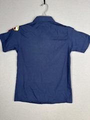 Boy Scouts Of America Shirt Boys 10-12 Blue Official Cub Scout Uniform Patches