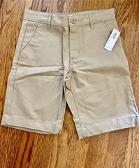 NWT, Old Navy Boys/Kids School Uniform Khaki Shorts Sz 8 Regular Adjustable