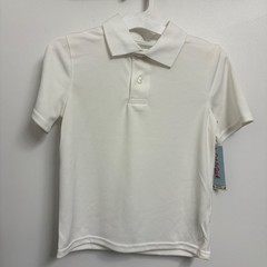 Bundle of 3 Cat & Jack Kids White Short Sleeve School Uniform Shirt Size M