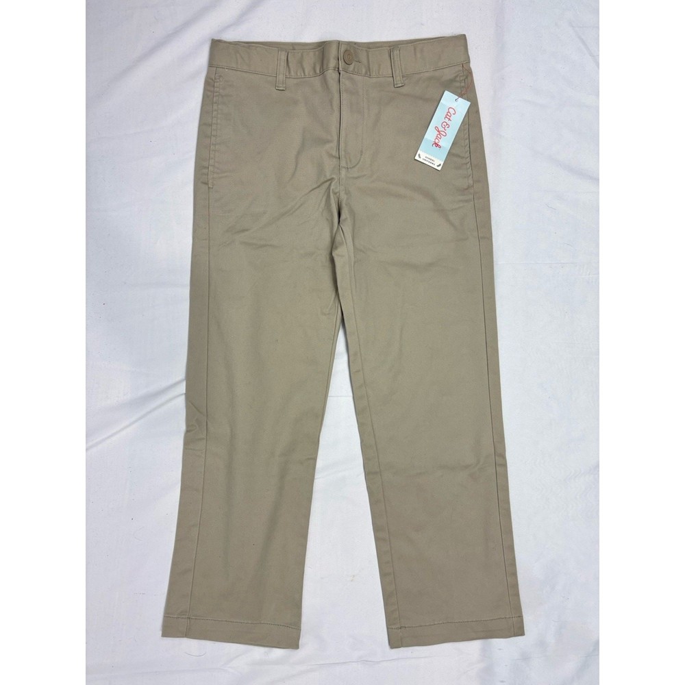 Cat & Jack Boys Size 10 Husky School Uniform Chino Pants Vintage Khaki